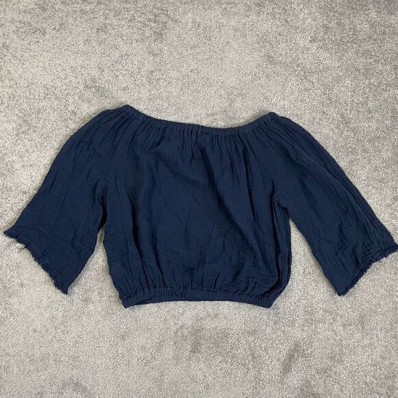 NWOT Michael Stars LA Raglan Style Crop Top Shirt Blouse Women’s Small - Picture 3 of 4